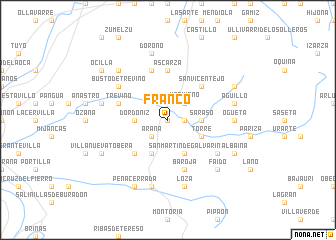 map of Franco