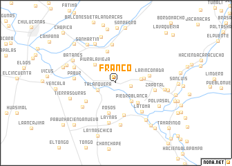 map of Franco