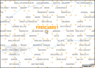 map of Franc-Waret
