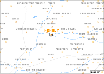 map of Frangy