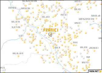 map of Franići