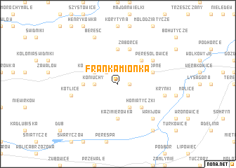 map of Frankamionka