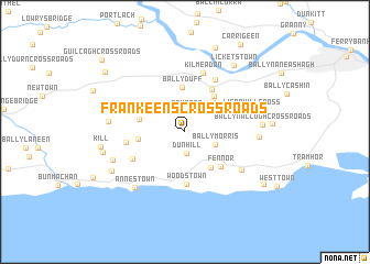 map of Frankeenʼs Cross Roads