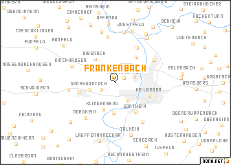 map of Frankenbach