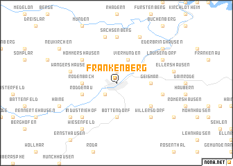 map of Frankenberg