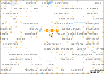 map of Franken