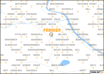 map of Franken