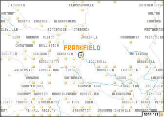 map of Frankfield