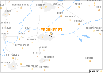 map of Frankfort