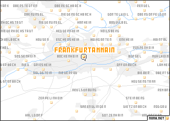 map of Frankfurt am Main