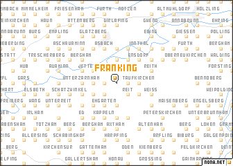 map of Franking