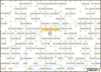 map of Franking