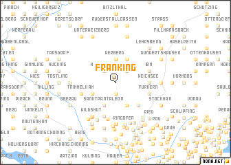 map of Franking