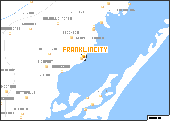 map of Franklin City