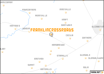 map of Franklin Cross Roads