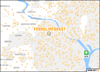 map of Franklin Forest