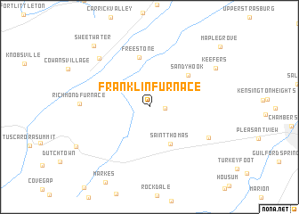 map of Franklin Furnace