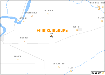 map of Franklin Grove