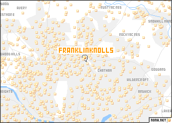 map of Franklin Knolls