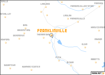 map of Franklinville