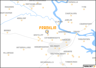 map of Franklin