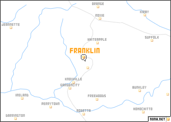 map of Franklin