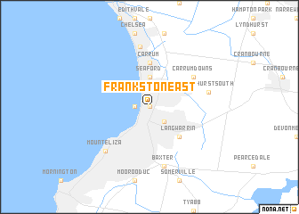 map of Frankston East