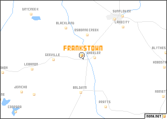 map of Frankstown