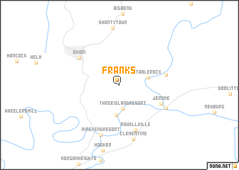 map of Franks