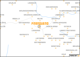 map of Franqueño