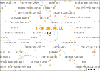 map of Franqueville