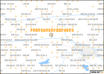 map of Fransumervoorwerk