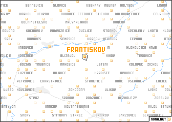 map of Františkov