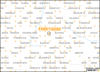 map of Františkov