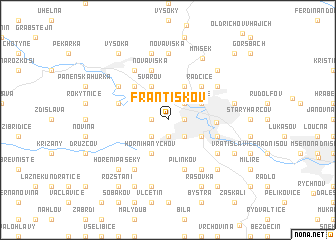 map of Františkov