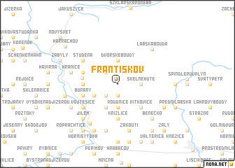 map of Františkov