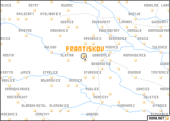 map of Františkov