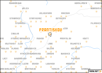 map of Františkov