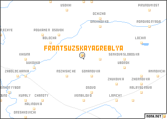 map of Frantsuzskaya Greblya