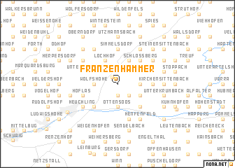 map of Franzenhammer