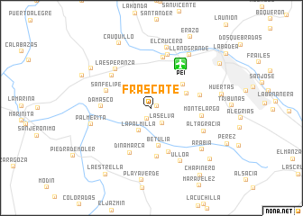 map of Frascate