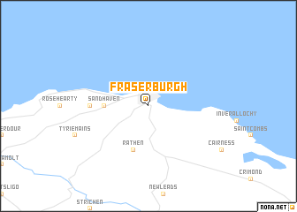 map of Fraserburgh