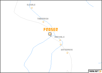 map of Fraser