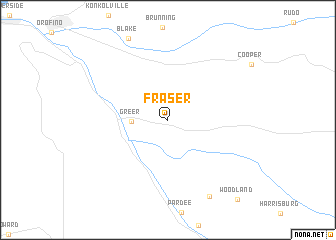 map of Fraser