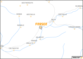 map of Fraser