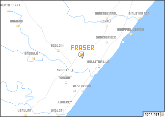 map of Fraser