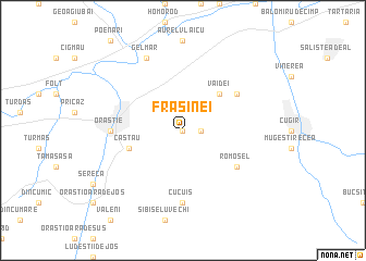 map of Frăsinei