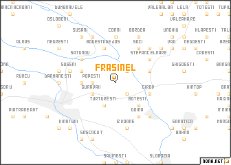 map of Frăsinel