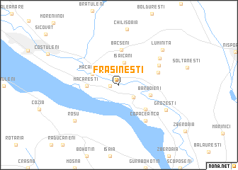 map of Frăsineşti