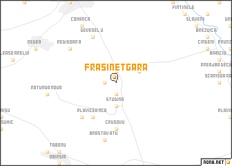 map of Frăsinet Gară